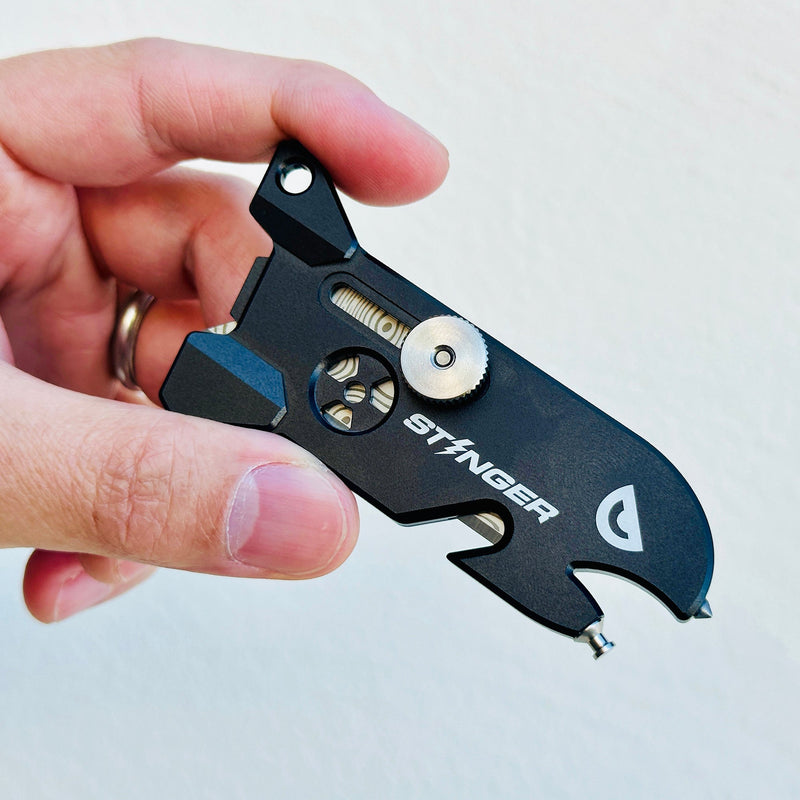 Load image into Gallery viewer, Stinger EDC Tool, Keychain Utility - Matte Black
