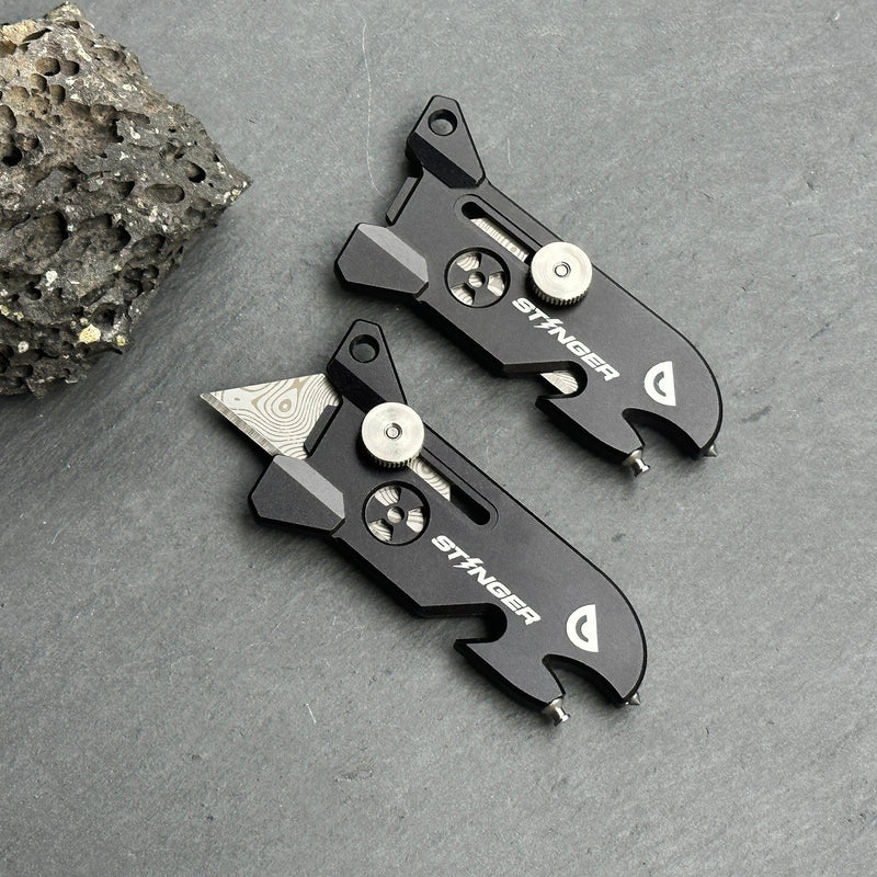 Load image into Gallery viewer, Stinger EDC Tool, Keychain Utility - Matte Black
