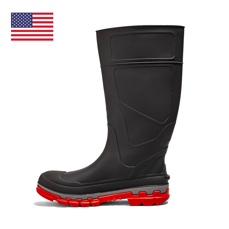 Load image into Gallery viewer, Kickaxe 15" Waterproof Rubber Boot - Grey/Orange
