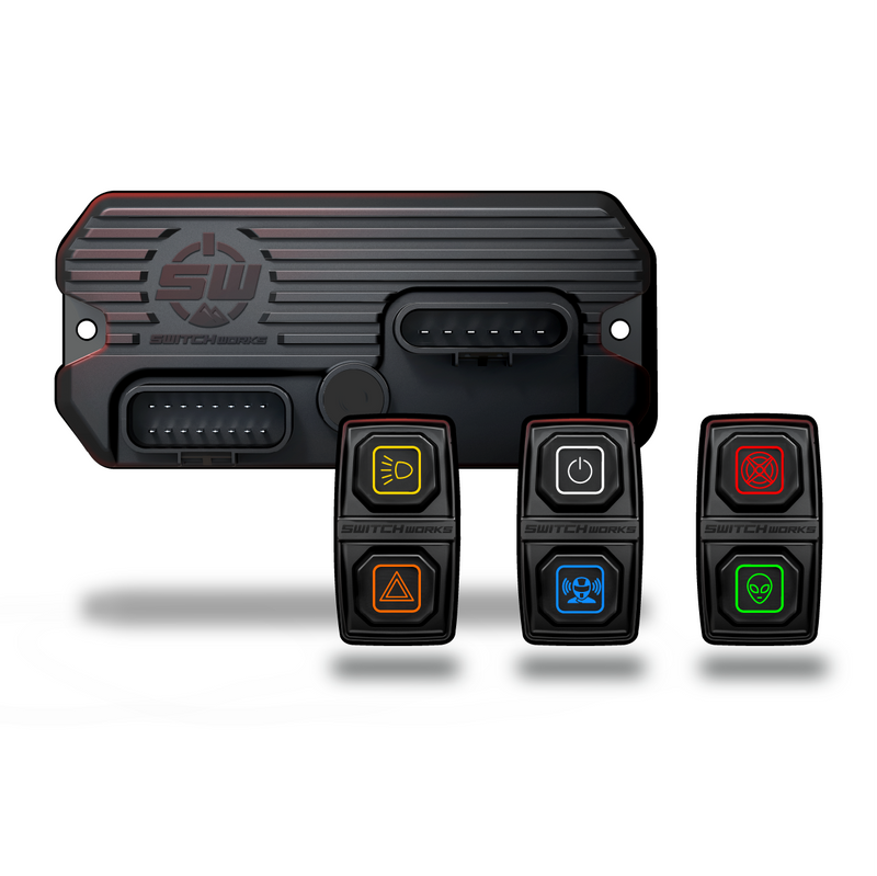 Load image into Gallery viewer, Sierra6, 6-Switch, 3-Rocker Electronic Accessory Smart Switcher - Universal
