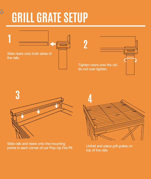 Quad-Fold Grill Grate
