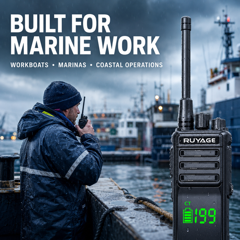 Load image into Gallery viewer, RUYAGE T30 10W IP68 Waterproof VHF/UHF Walkie Talkie

