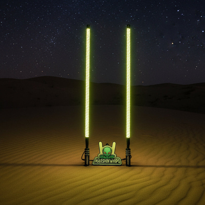 Load image into Gallery viewer, V2 Black Out LED Whip Set: The Ultimate Stealth
