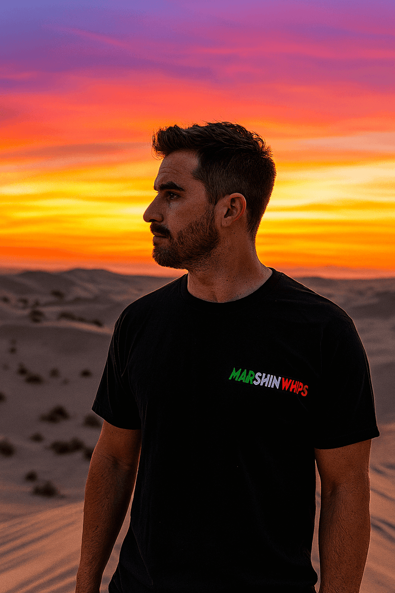 Load image into Gallery viewer, Marshin Whips Green, White and Red Logo T-Shirt
