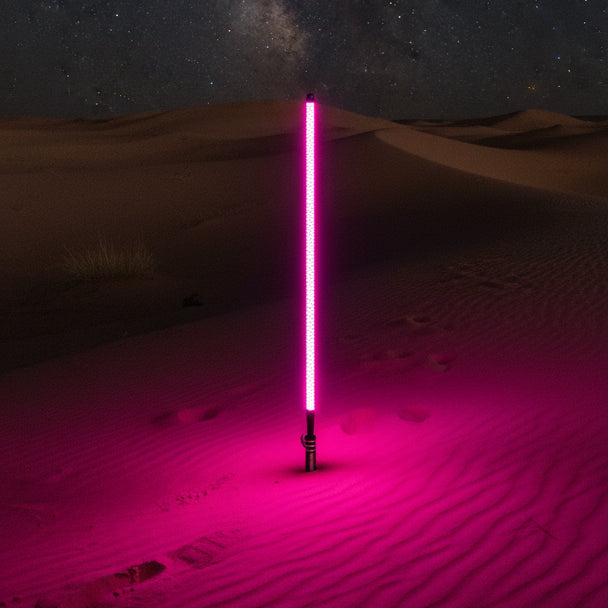 Load image into Gallery viewer, V2 Black Out LED Whip: The Ultimate Stealth Single
