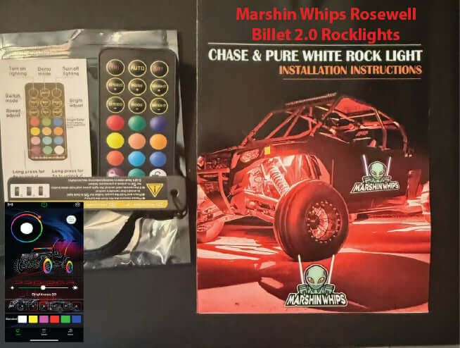 Load image into Gallery viewer, Marshin Whips Roswell X-2 Billet RV Rock Lights | 24 Pod Kit
