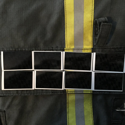 BLACKED OUT MARYLAND FLAG REFLECTIVE HELMET TRIM