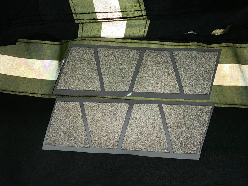 Load image into Gallery viewer, MATTE BLACK REFLECTIVE HELMET (TET) TETRAHEDRON 8 PACK
