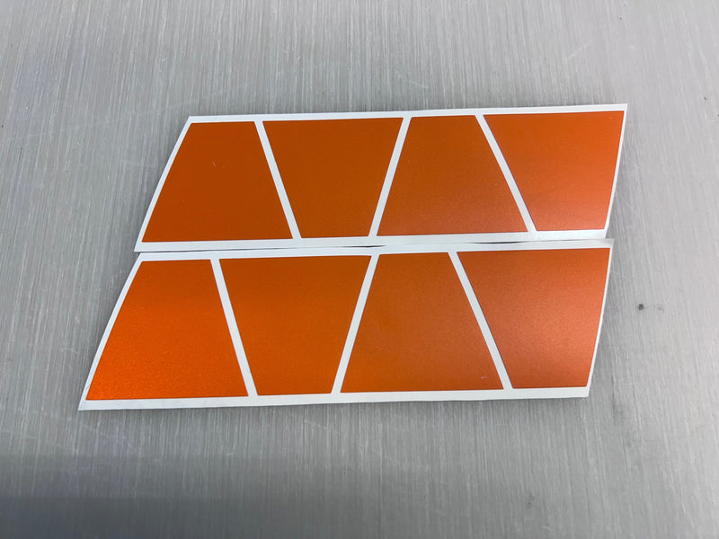 Load image into Gallery viewer, MATTE ORANGE REFLECTIVE HELMET (TET) TETRAHEDRON 8 PACK
