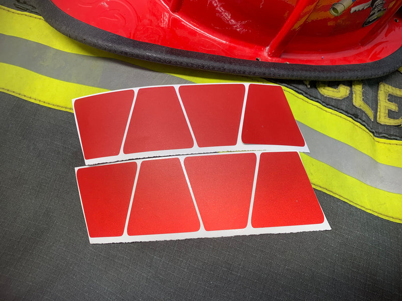 Load image into Gallery viewer, MATTE RED REFLECTIVE HELMET (TET) TETRAHEDRON 8 PACK
