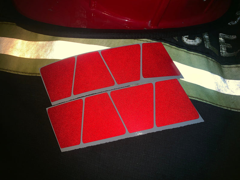 Load image into Gallery viewer, MATTE RED REFLECTIVE HELMET (TET) TETRAHEDRON 8 PACK
