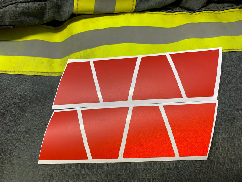 Load image into Gallery viewer, MATTE RED REFLECTIVE HELMET (TET) TETRAHEDRON 8 PACK
