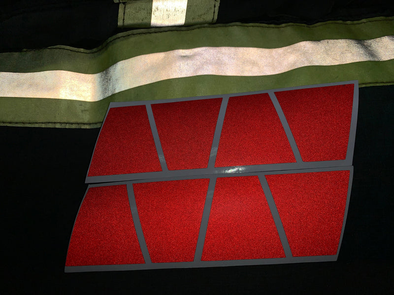 Load image into Gallery viewer, MATTE RED REFLECTIVE HELMET (TET) TETRAHEDRON 8 PACK
