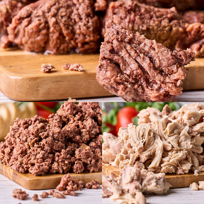 Load image into Gallery viewer, 3 Protein Mixed Canned Meat
