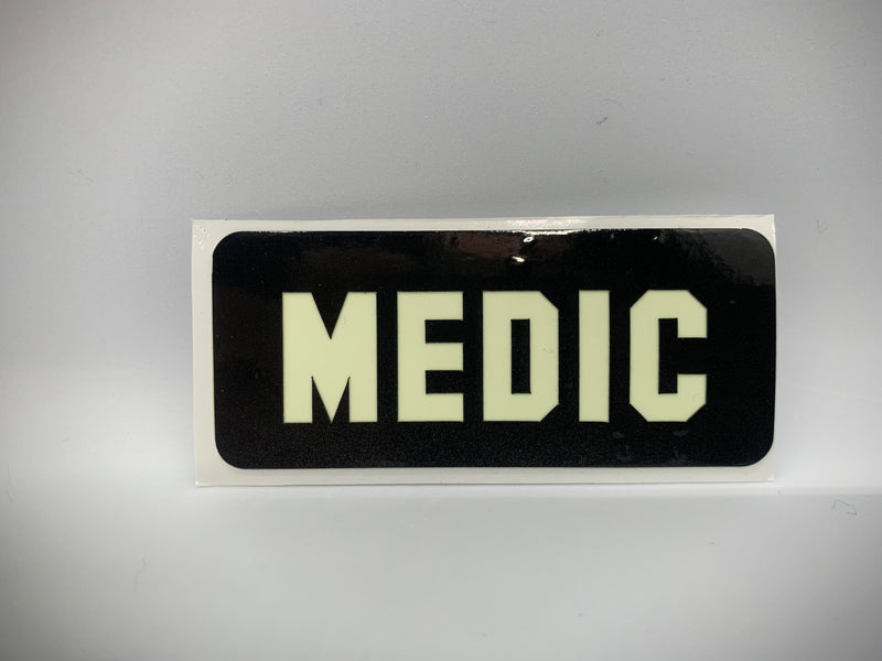 Load image into Gallery viewer, MEDIC REFLECTIVE GLOW IN THE DARK HELMET DECAL
