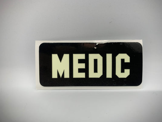 MEDIC REFLECTIVE GLOW IN THE DARK HELMET DECAL