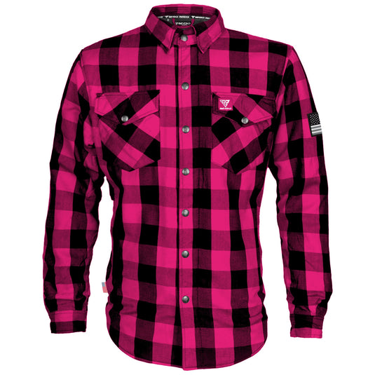 Protective Flannel Shirt - Pink Checkered