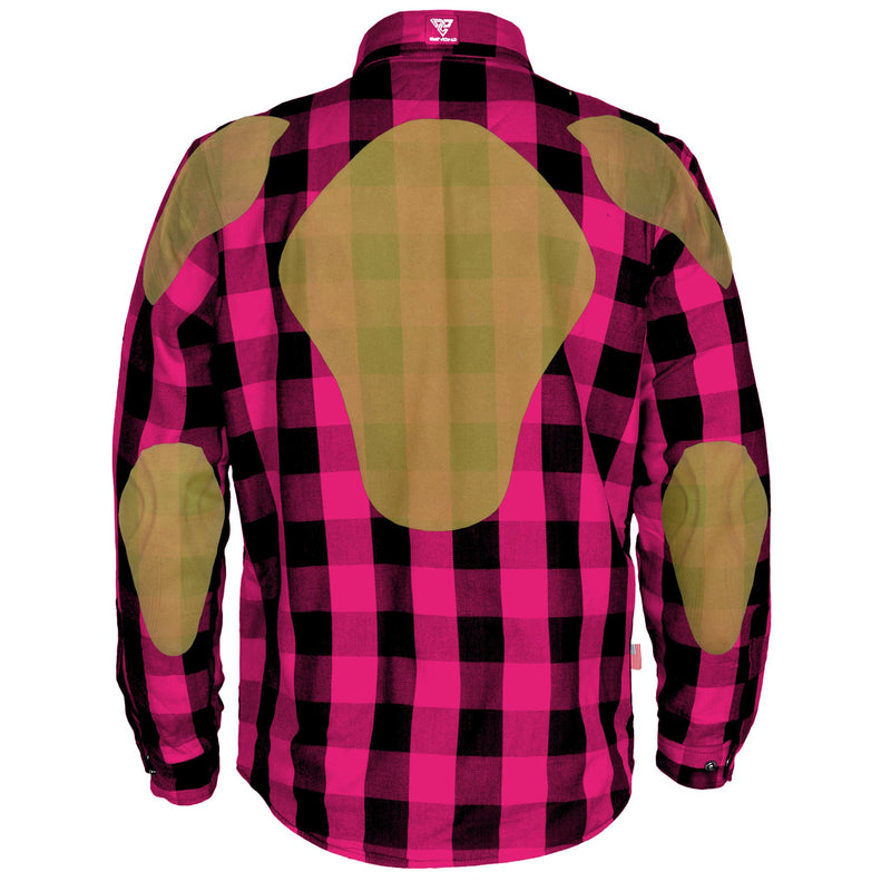 Load image into Gallery viewer, Protective Flannel Shirt - Pink Checkered
