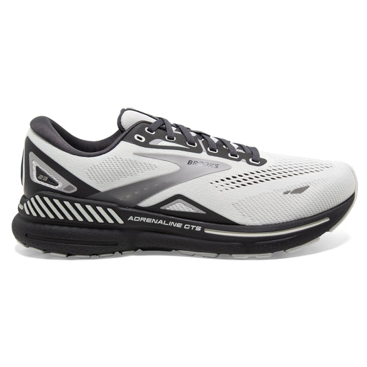 Men's Brooks Adrenaline GTS 23, Oyster/Ebony/Alloy, 7 D Medium - Skoutley Outdoors LLC