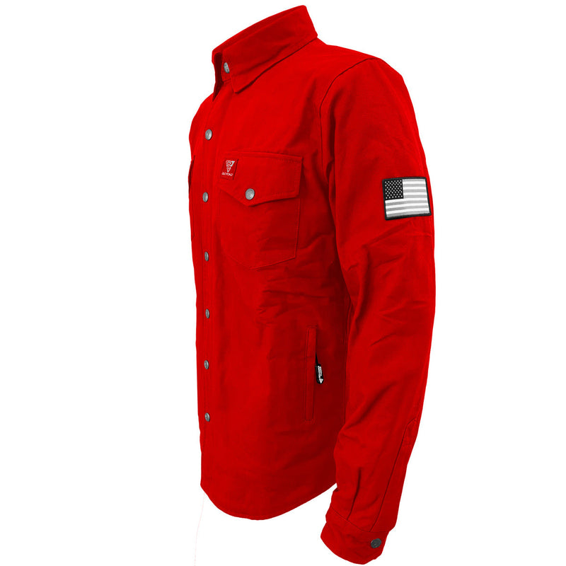 Load image into Gallery viewer, Protective Canvas Jacket for Men - Red
