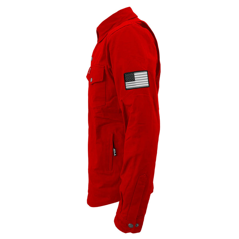 Load image into Gallery viewer, Protective Canvas Jacket for Men - Red
