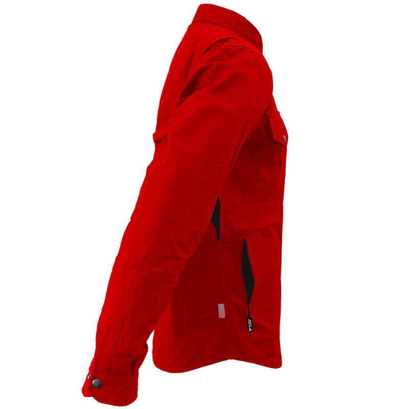 Load image into Gallery viewer, Protective Canvas Jacket for Men - Red
