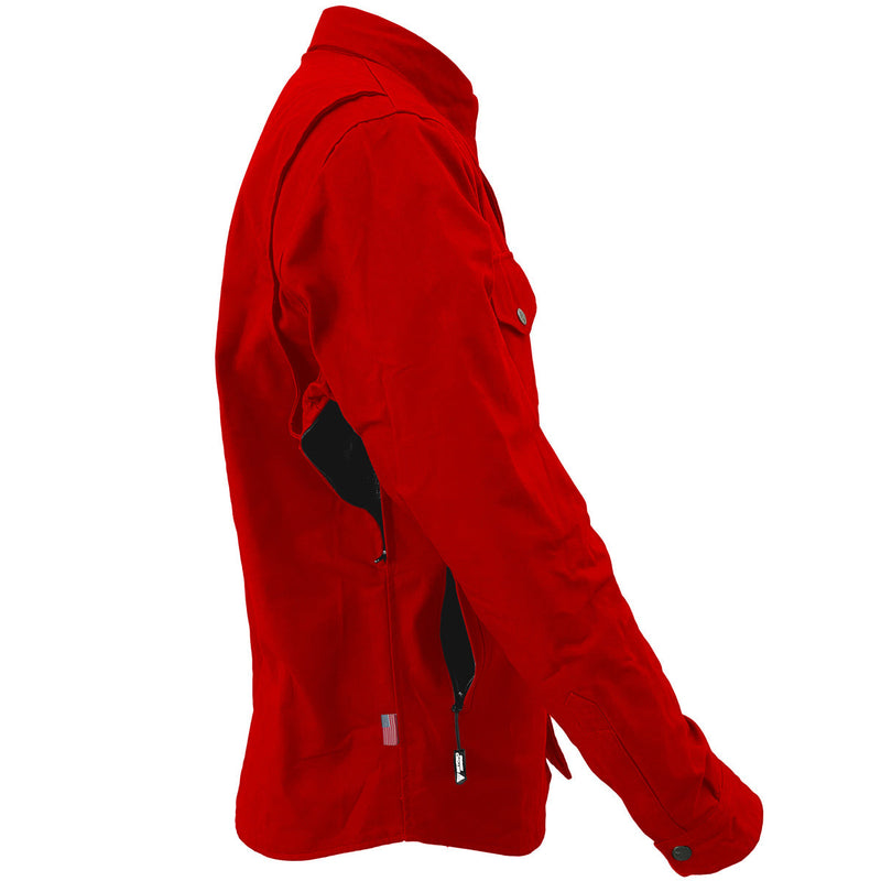 Load image into Gallery viewer, Protective Canvas Jacket for Men - Red
