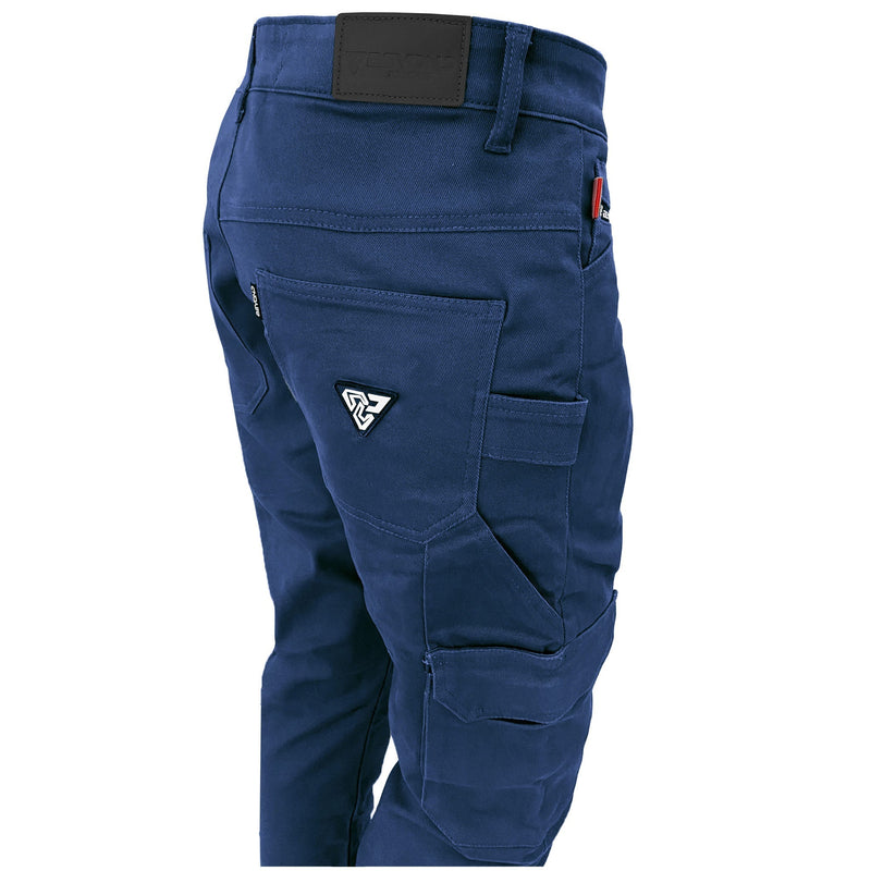 Load image into Gallery viewer, Cargo Pants Straight Fit - Navy Blue
