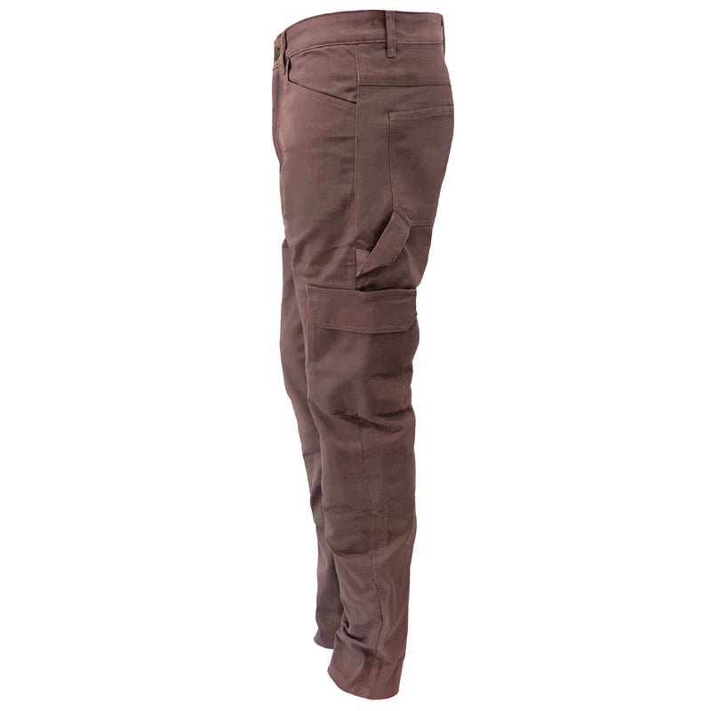 Load image into Gallery viewer, Straight Leg Cargo Pants - Light Cacao with Pads
