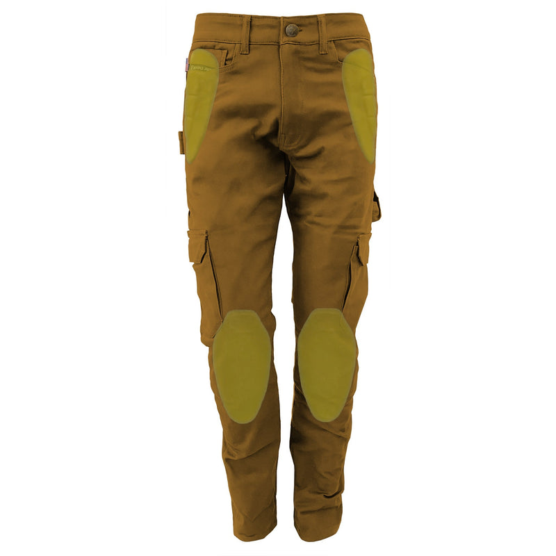 Load image into Gallery viewer, Cargo Pants Straight Fit - Light Brown Solid
