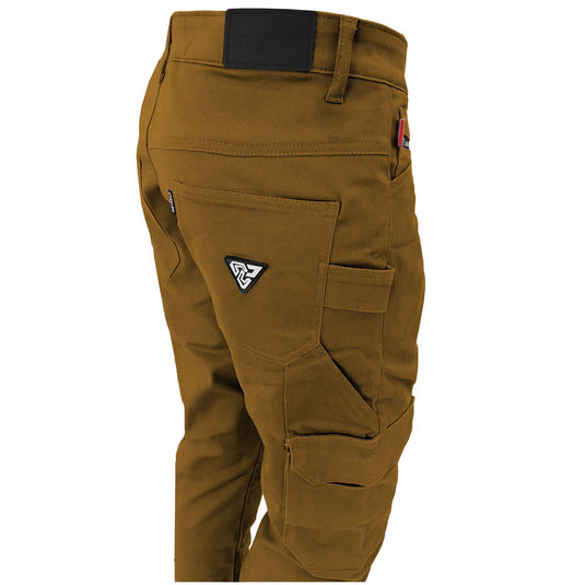 Cargo Pants Straight Fit - Light Brown Solid