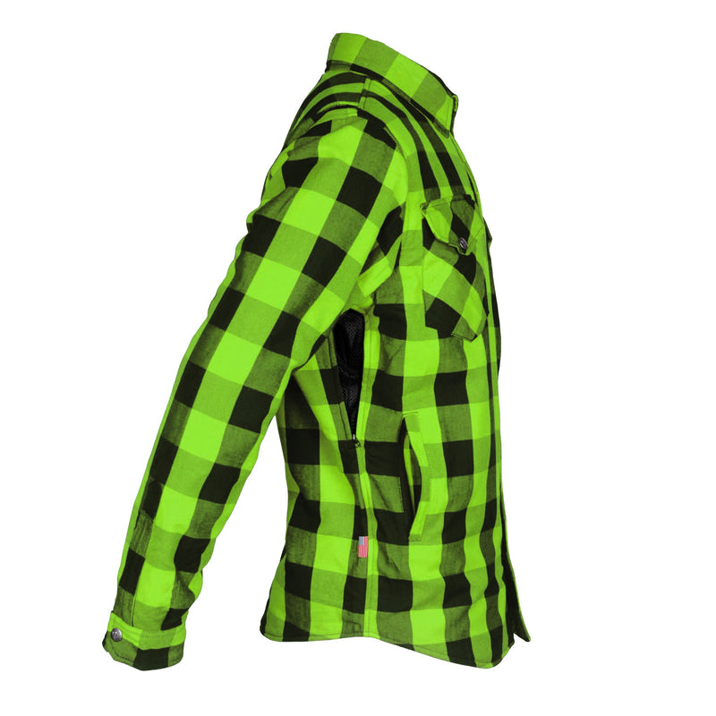 Load image into Gallery viewer, Protective Flannel Shirt - Green Checkered
