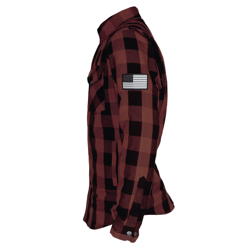 Load image into Gallery viewer, Protective Flannel Shirt - Brown Checkered with Pads
