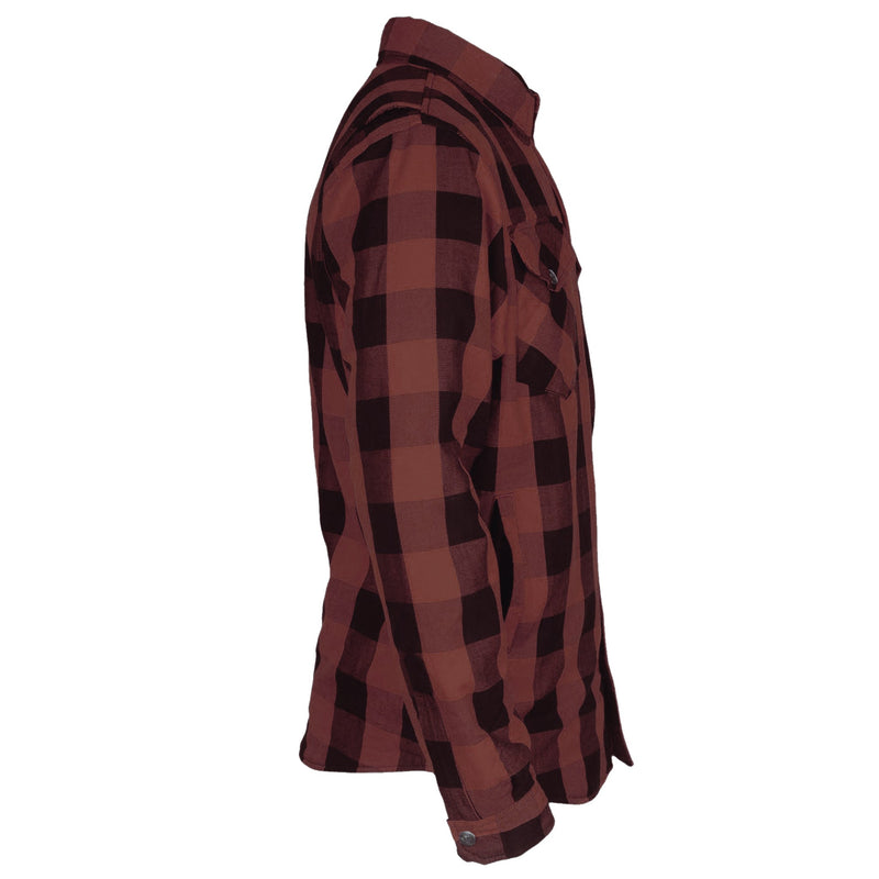 Load image into Gallery viewer, Protective Flannel Shirt - Brown Checkered with Pads
