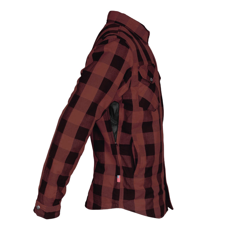 Load image into Gallery viewer, Protective Flannel Shirt - Brown Checkered with Pads
