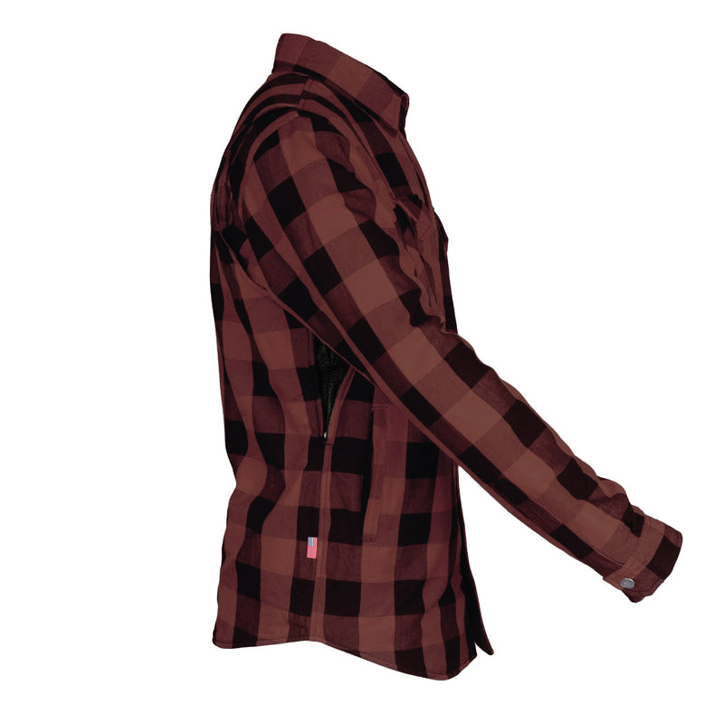 Load image into Gallery viewer, Protective Flannel Shirt - Brown Checkered with Pads

