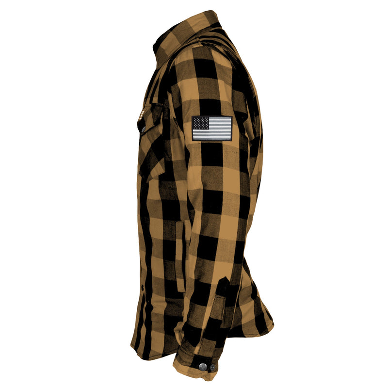 Load image into Gallery viewer, Protective Flannel Shirt - Camel Checkered
