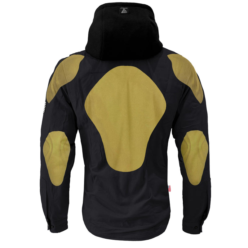 Load image into Gallery viewer, Protective Flannel Hoodie For Men - Black Solid
