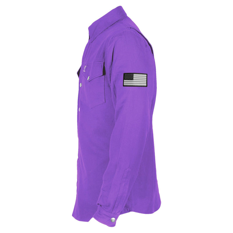 Load image into Gallery viewer, Protective Flannel Shirt - Purple Solid
