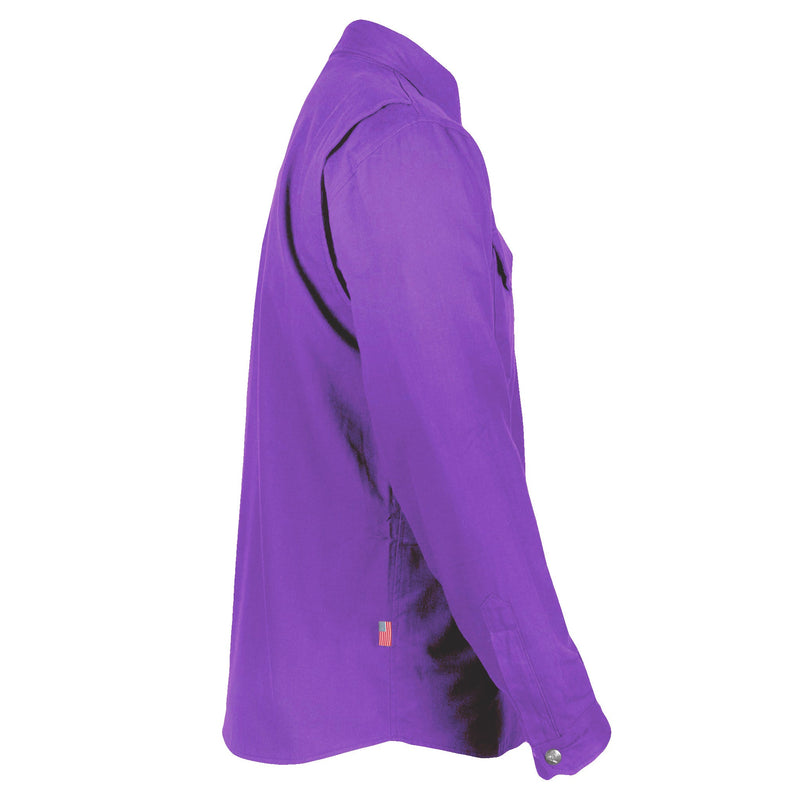 Load image into Gallery viewer, Protective Flannel Shirt - Purple Solid
