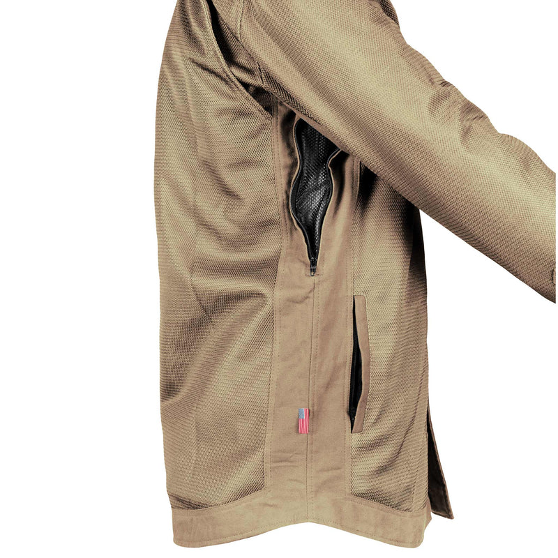 Load image into Gallery viewer, Protective Summer Mesh Shirt - Camel Solid
