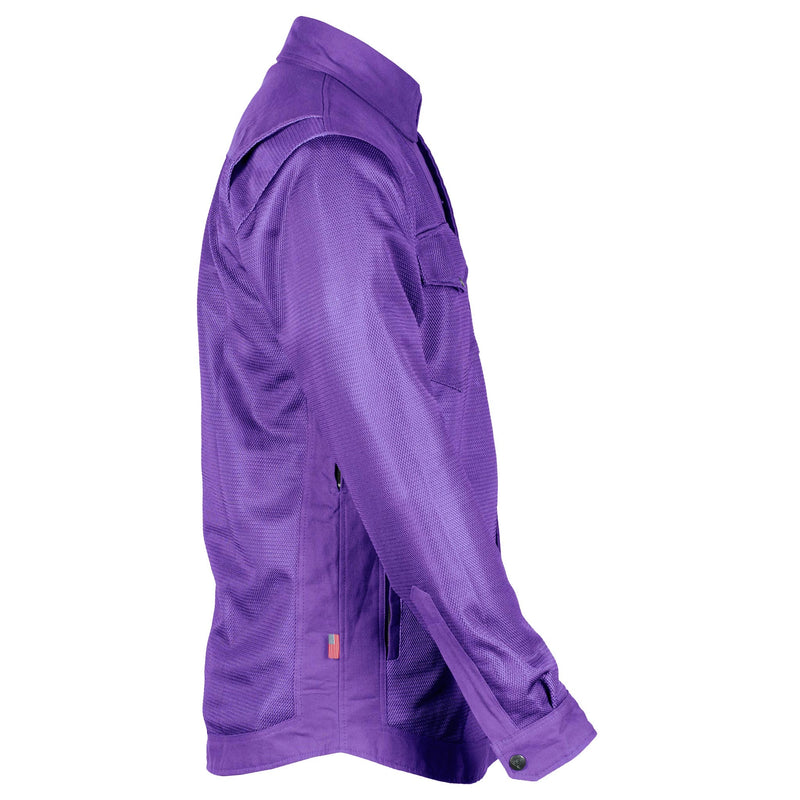 Load image into Gallery viewer, Protective Summer Mesh Shirt - Purple Solid
