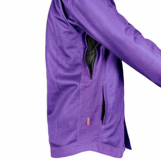 Protective Summer Mesh Shirt - Purple Solid