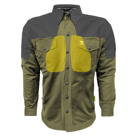 Summer Mesh Reflective Shirt Army Green Nebula