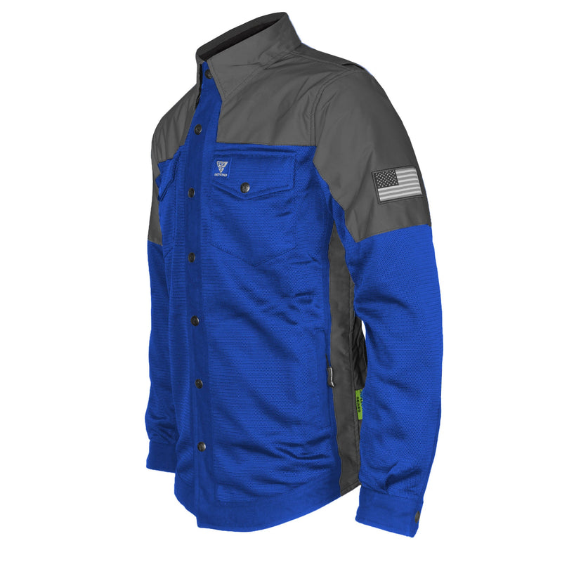 Load image into Gallery viewer, Summer Mesh Reflective Shirt Blue Nebula
