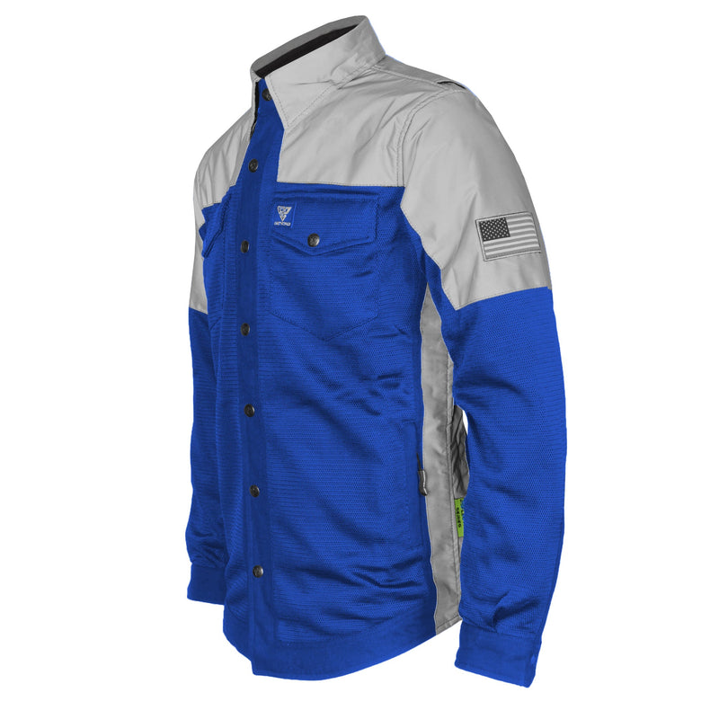 Load image into Gallery viewer, Summer Mesh Reflective Shirt Blue Eclipse
