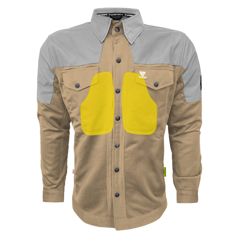 Load image into Gallery viewer, Summer Mesh Reflective Shirt Camel Eclipse
