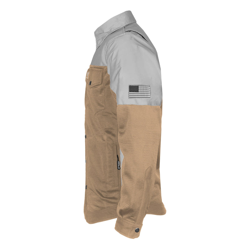 Load image into Gallery viewer, Summer Mesh Reflective Shirt Camel Eclipse
