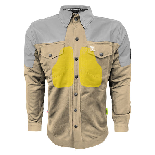 Summer Mesh Reflective Shirt Khaki Eclipse