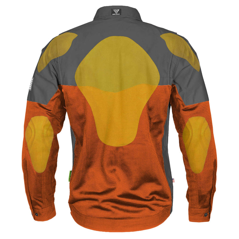 Load image into Gallery viewer, Summer Mesh Reflective Shirt Orange Nebula
